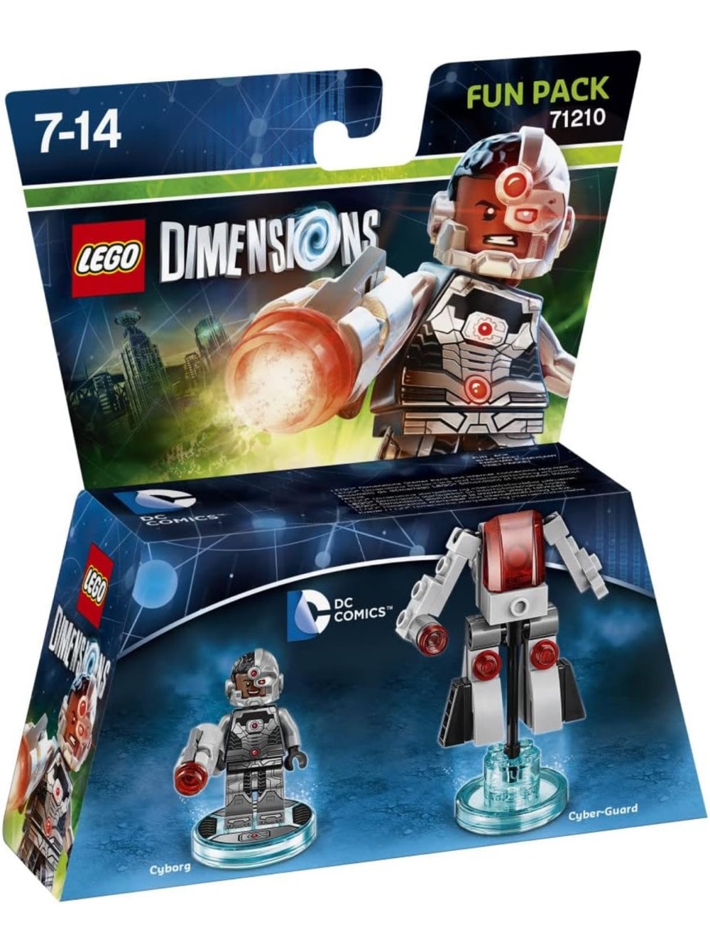 Lego Dimensions DC Comics Cyborg Fun Pack — Red, Silver, Black
